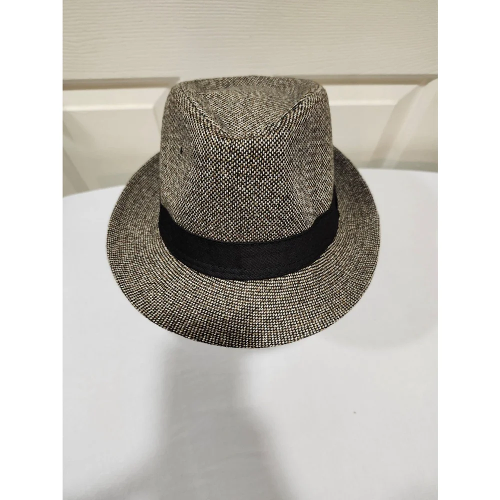 Unisex Casual Fedora Hat In Brown